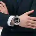 Reloj Análogo Curren Original Kred17190119 Para Hombre Acero Color Plata Y Negro