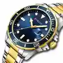 Reloj Análogo Curren Original Kred17192118 Para Hombre Acero Color Plata Y Dorado