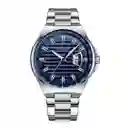 Reloj Análogo Curren Original Kred011903 Para Hombre Acero Color Plateado