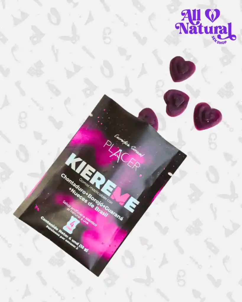 Potenciador Sexual Gomas Afrodisíacas Naturales Kiereme Para Pareja 4unds