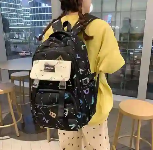 Morral O Maleta Letras Tornasol