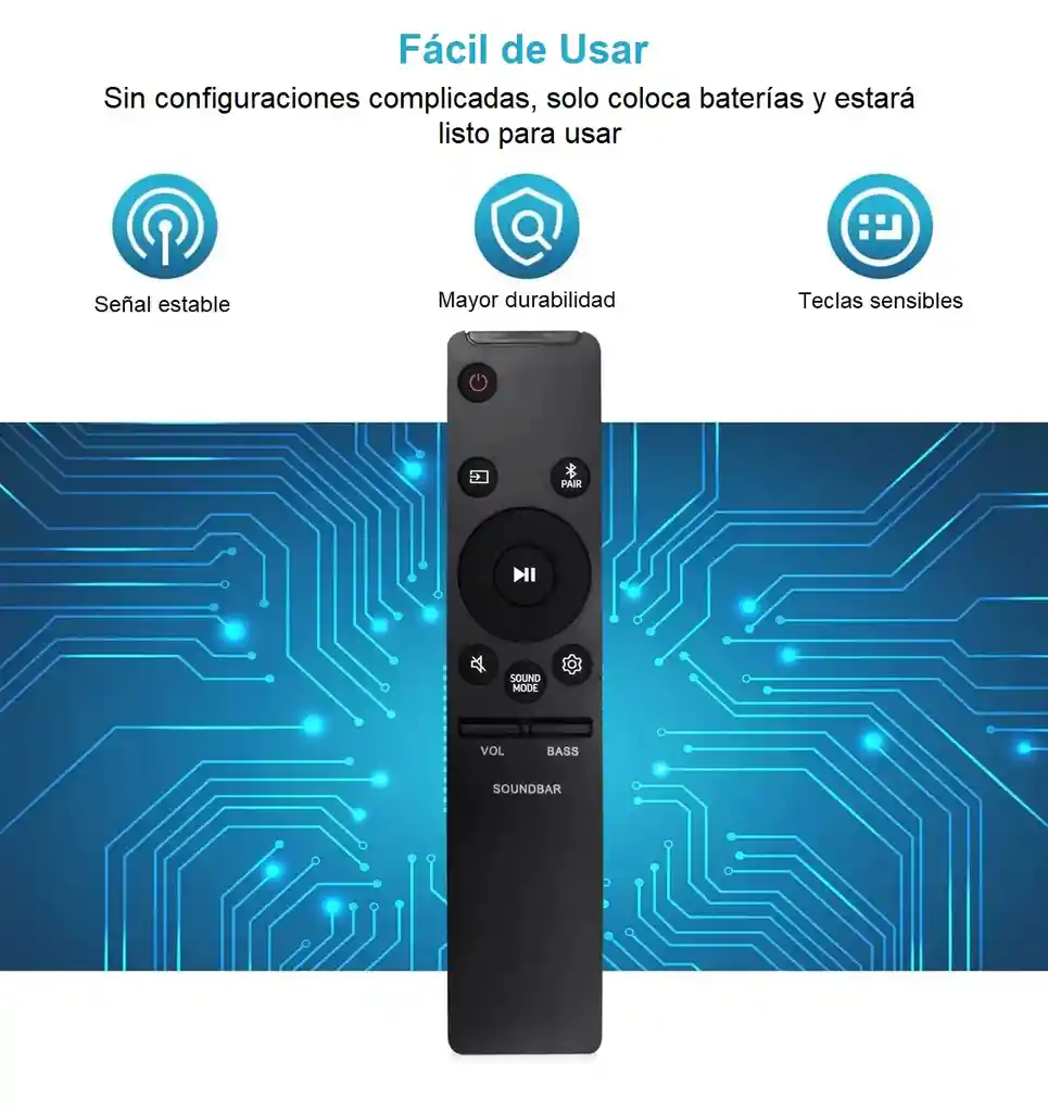 Control Remoto Compatible Barra De Sonido Samsung Ah59-02766a Soundbar