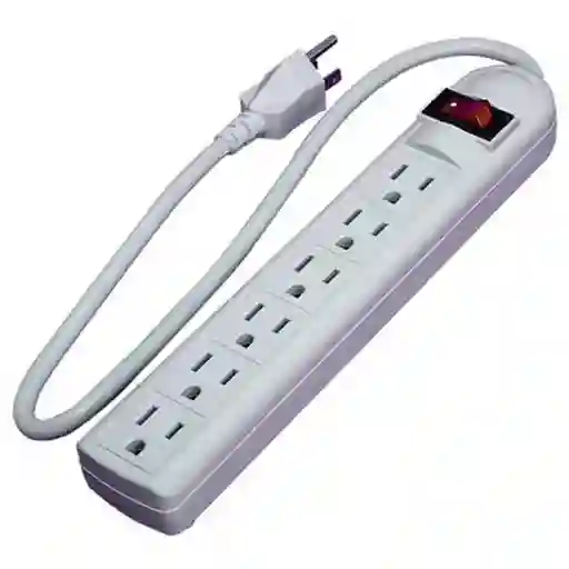 Regleta Electrica, Multitoma - 6 Tomacorrientes