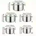 10 Piezas De Juego De Cocina De Acero Inoxidable, Adecuado Para Hornos De Inducción, Ideal Para Cocinar En Casa Y En Restaurantes De Manera Saludable.
