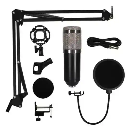 Kit Micrófono Condensador Profesional Para Estudio
