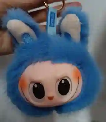 Llavero Labubu Azul Pop Mart Musical