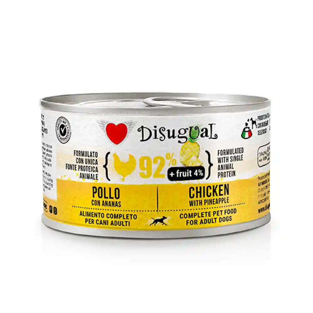 Disugual Alimento Húmedo Para Perro Pollo Y Piña 400 Gr