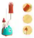 Kit 4 Piezas Lava Teteros Cepillo Silicona Biberones Botellas