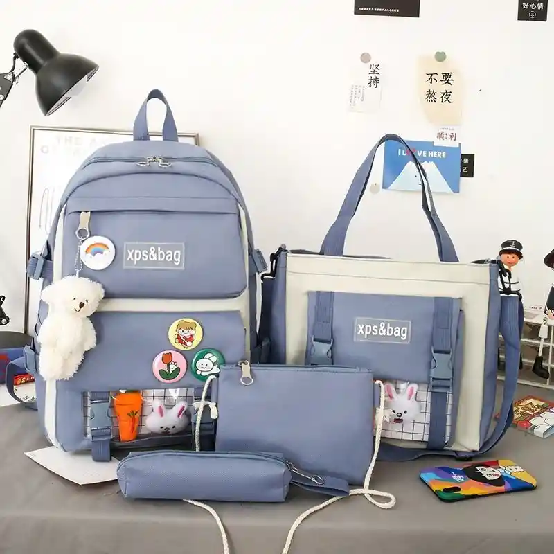 Set Escolar Kawaii X5 Piezas