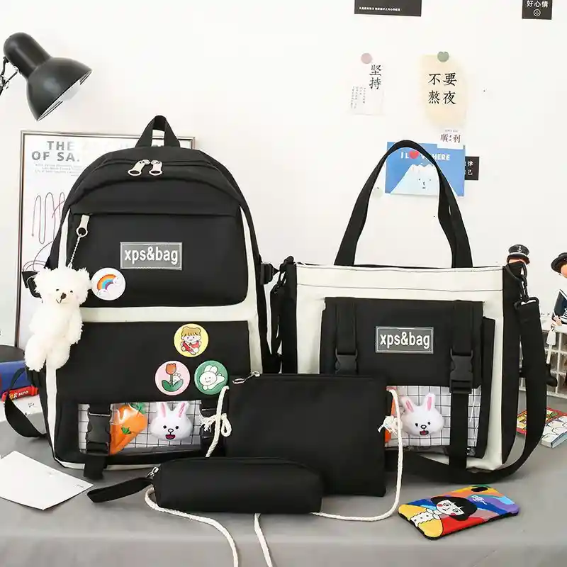 Set Escolar Kawaii X5 Piezas