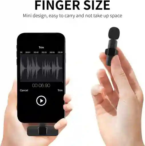 Micrófono Inalambrico Para Celular Tablet Tipo C Iphone Recargable