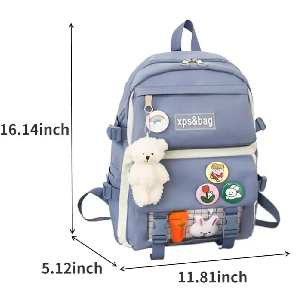 Set Escolar Kawaii X5 Piezas