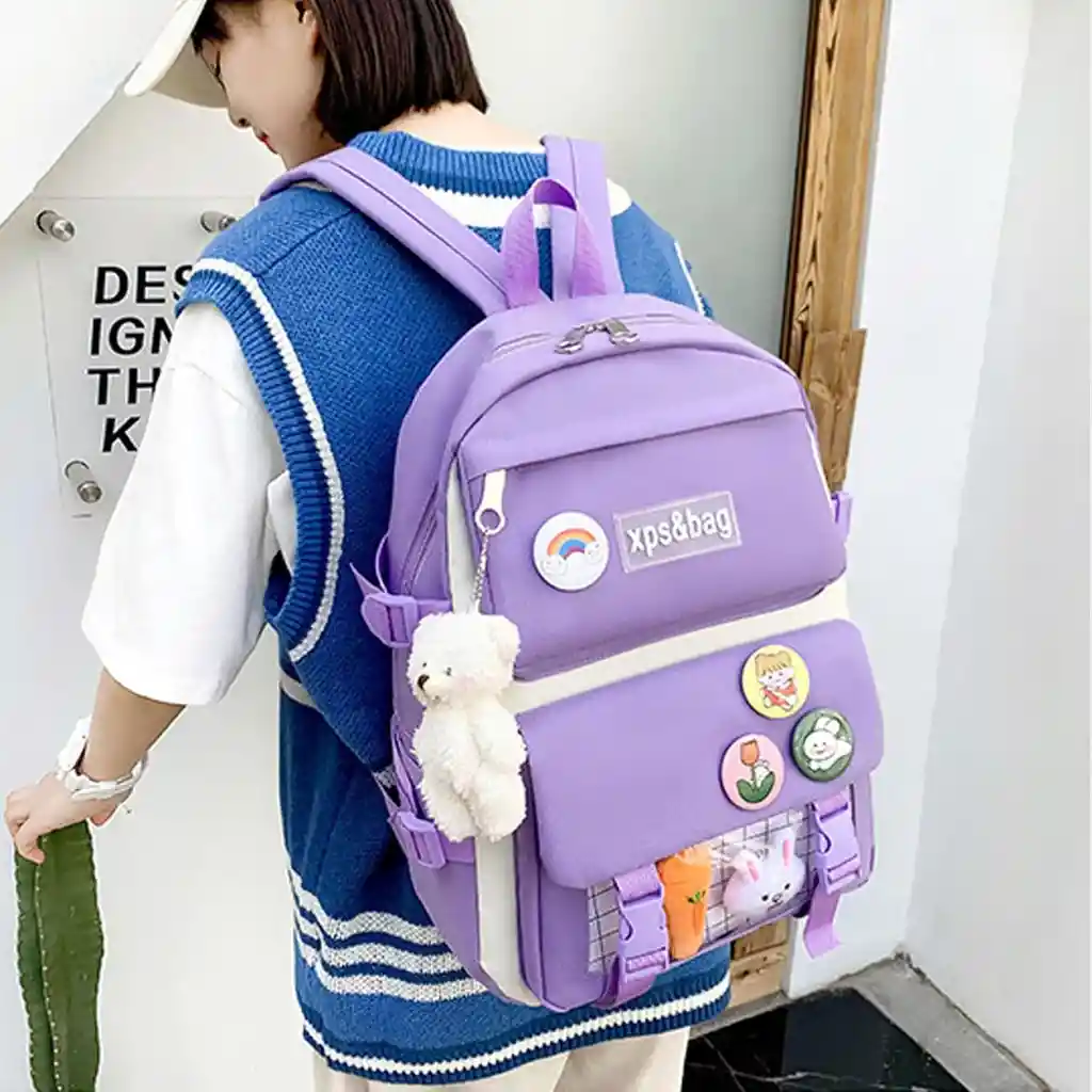 Set Escolar Kawaii X5 Piezas
