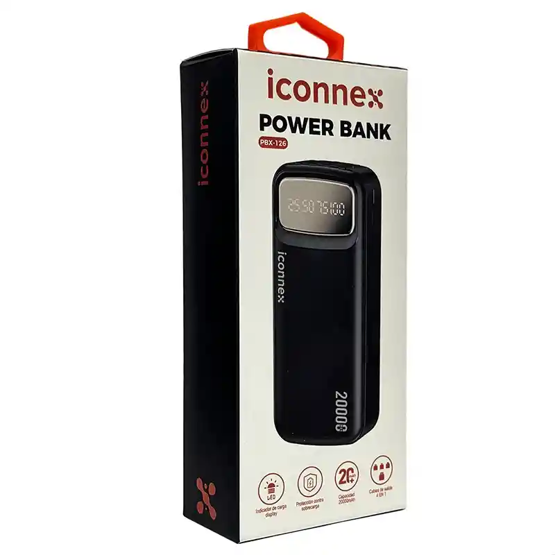 Power Bank Portatil 20000 Mah Led Indicadora De Bateria