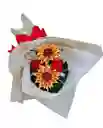 Ramo De Girasoles Y Cafe Latte Radiante Eterno