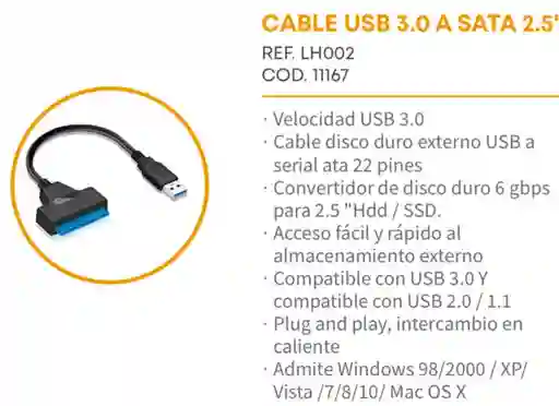 Adaptador Sata A Usb 3.0