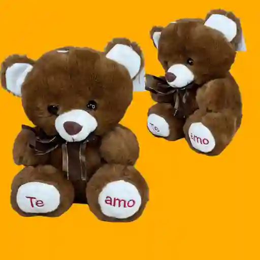 Peluche Oso Café Te Amo 20cm