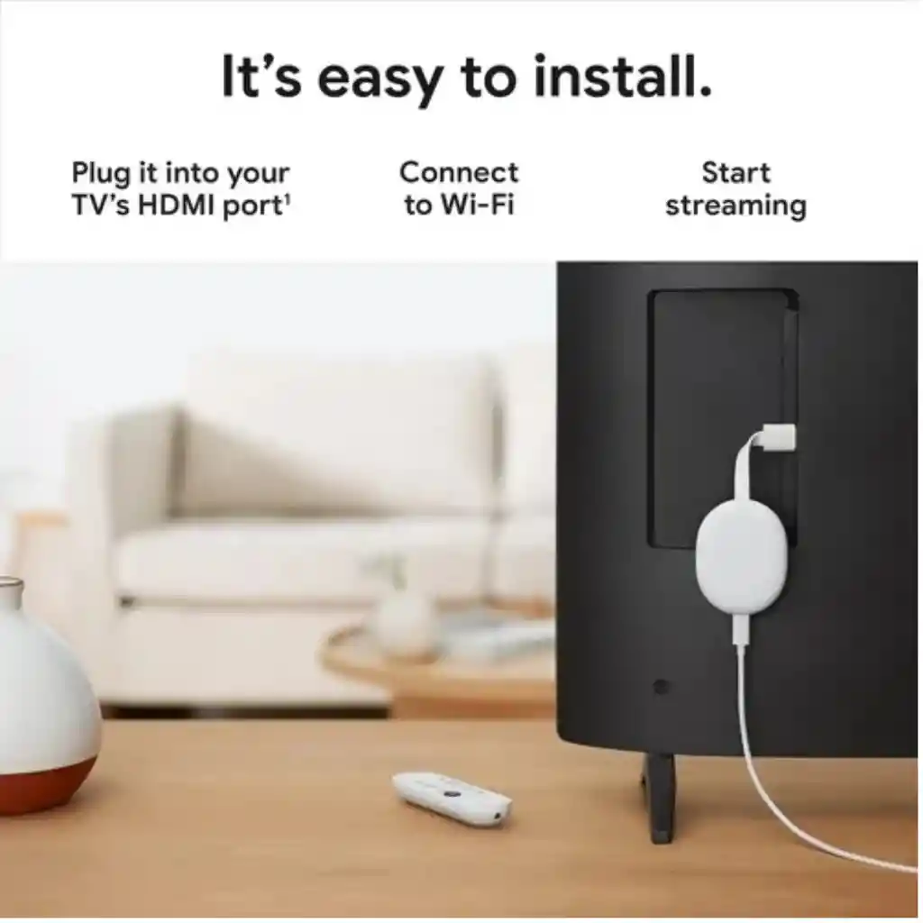 Dispositivo De Streaming Google Chromecast Hd 4gen Google Tv