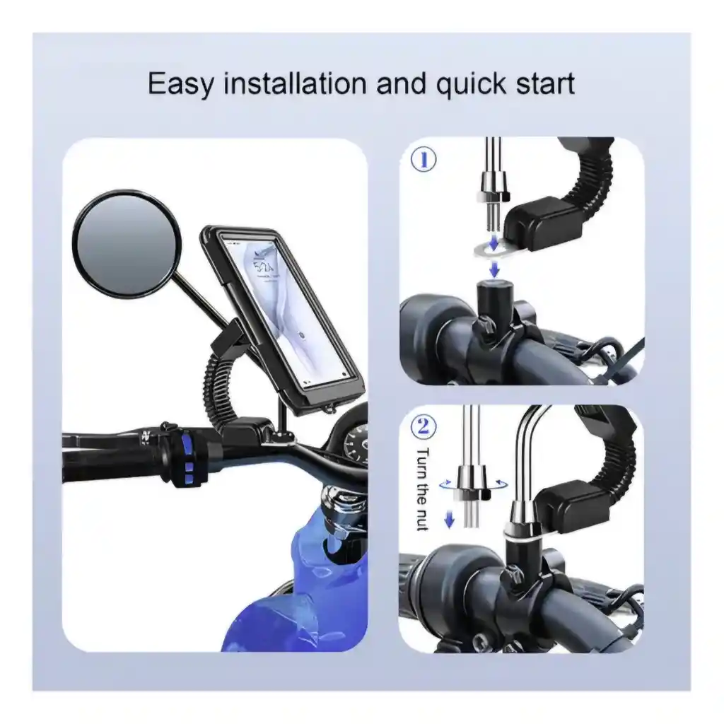 Holder De Moto Soporte De Celular Para Moto Impermeable