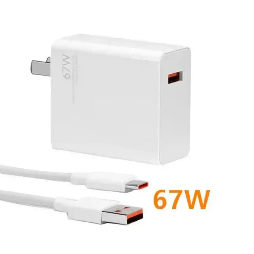 Cargador 67w Carga Rapida Compatible Xiaomi Y Android