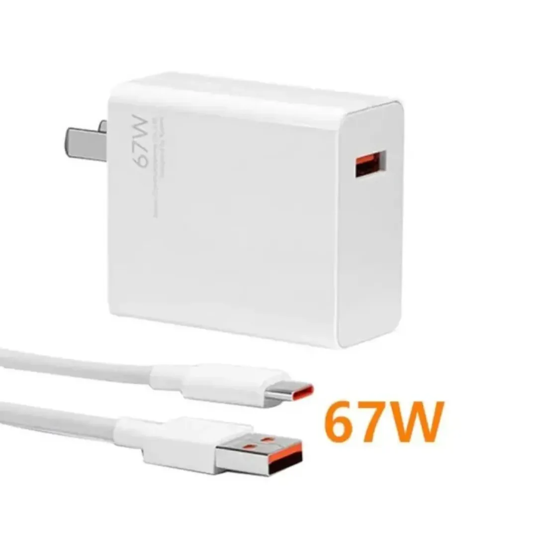 Cargador 67w Carga Rapida Compatible Xiaomi Y Android