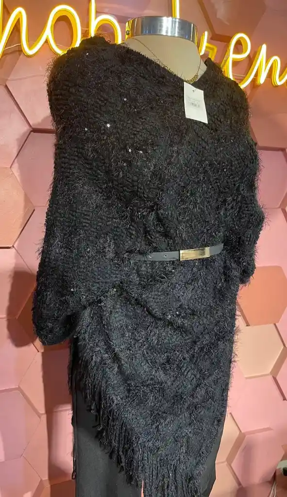 Ruana Glam Tejida