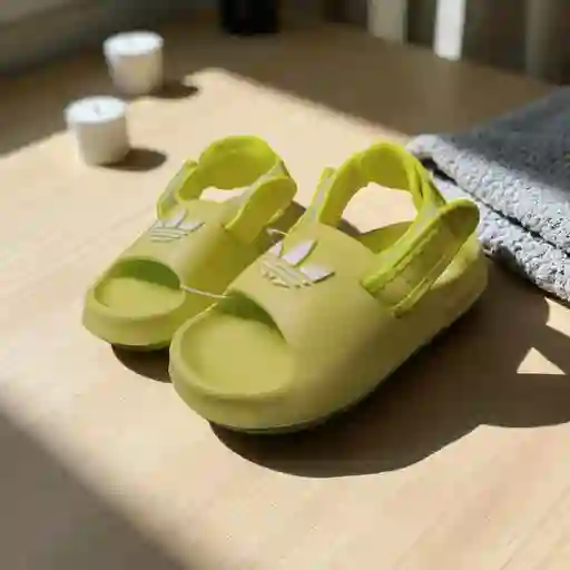 Sandalias Chanclas Adidas Verde Talla 26