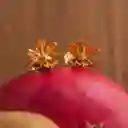 Aretes Topo Orquidea Vanda Baby