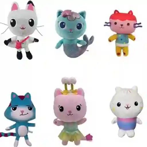 Peluches Casa De Muñecas De Gabby X5 Familia
