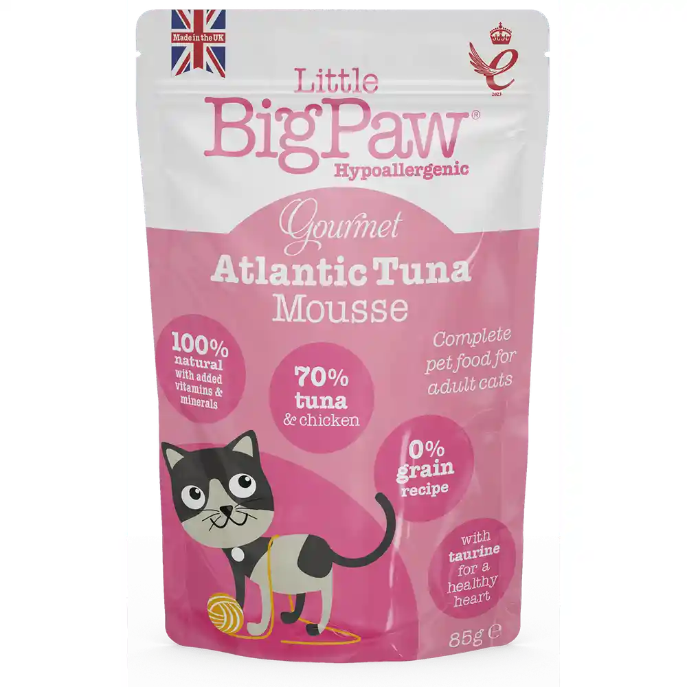 Little Big Paw Pouch Para Gato Gourmet Atun Del Atlántico 85 Gr