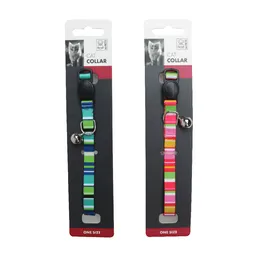 Collar De Rayas Para Gato M-pets - Único