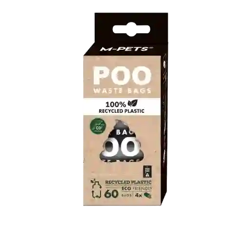 M-pets Bolsa Plástica Reciclable Para Perro - Roll X 8