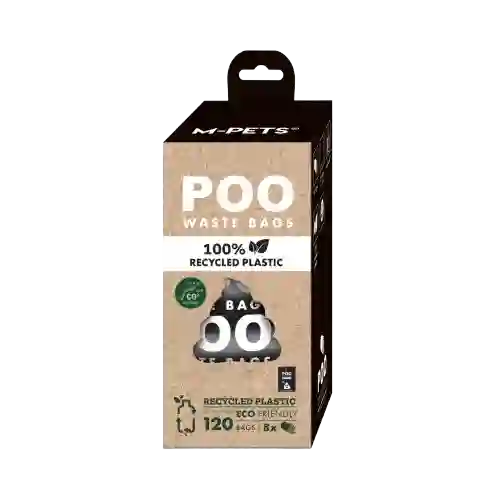 M-pets Bolsa Plástica Reciclable Para Perro - Roll X 8
