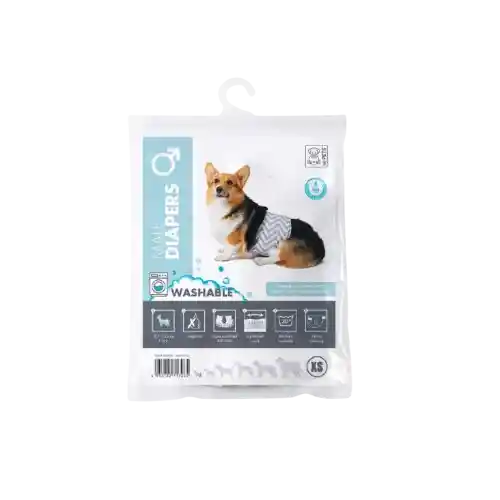 M-pets Pañal Lavable Para Perro Macho - Xs