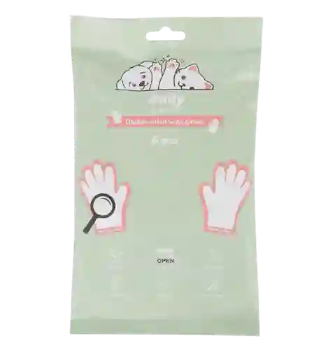 M-pets Guantes De Limpieza Doble Para Mascotas - 6 U