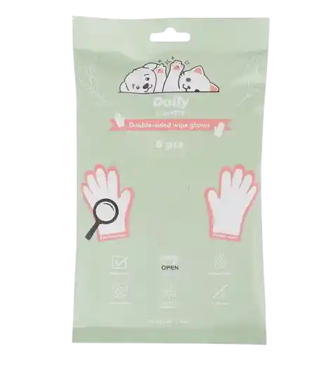 M-pets Guantes De Limpieza Doble Para Mascotas - 6 U