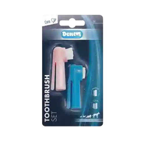 M-pets Set De Cepillos De Dientes Para Mascotas - 3 X 6 Cm