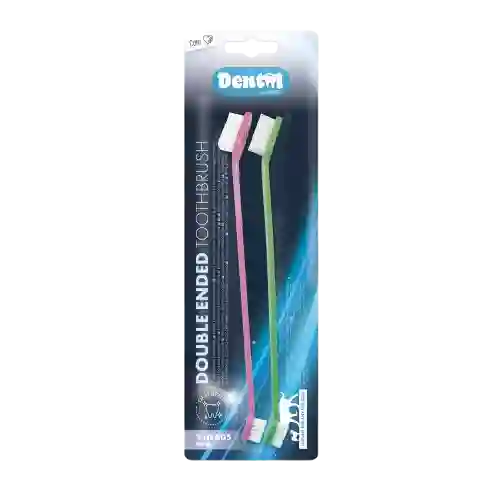 M-pets Cepillo De Dientes Doble Punta Para Perro - 2 X 22 Cm