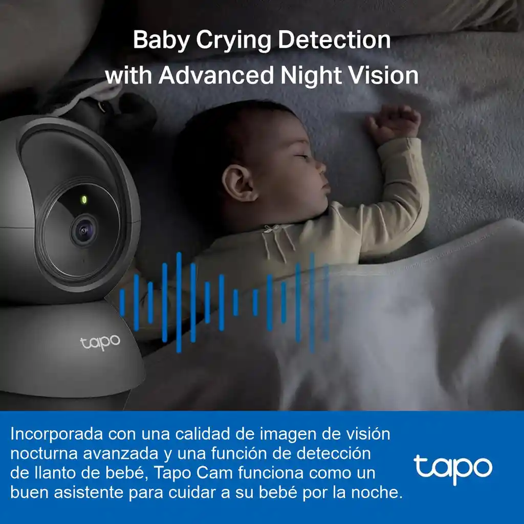 Cámara Wifi Robótica 360° Tp-link Tapo C211, 2k 3mp Ai Audio