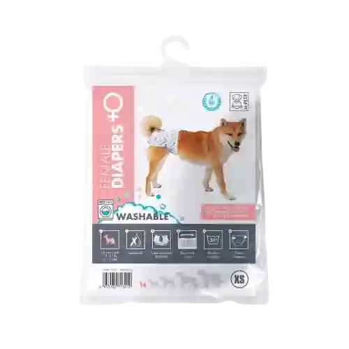 M-pets Pañal Lavable Para Perra Hembra - Xs