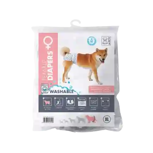M-pets Pañal Lavable Para Perra Hembra - Xl