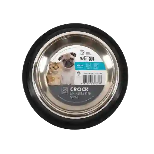 M-pets Comedero Acero Inoxidable Para Mascotas Talla M