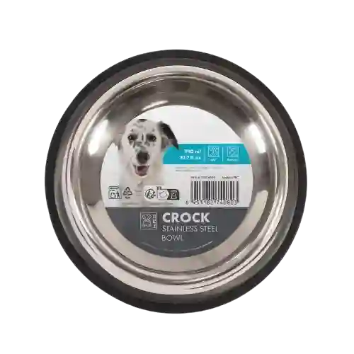 M-pets Comedero Acero Inoxidable Para Mascotas - L