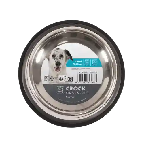 M-pets Comedero Acero Inoxidable Para Mascotas - L