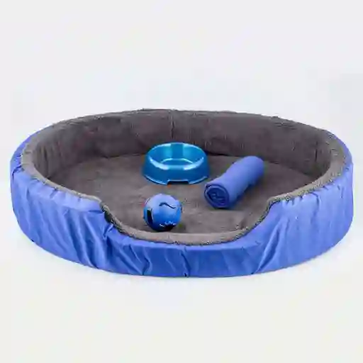 Cama Perro Clark 68x19x90 Cm Azul Rey