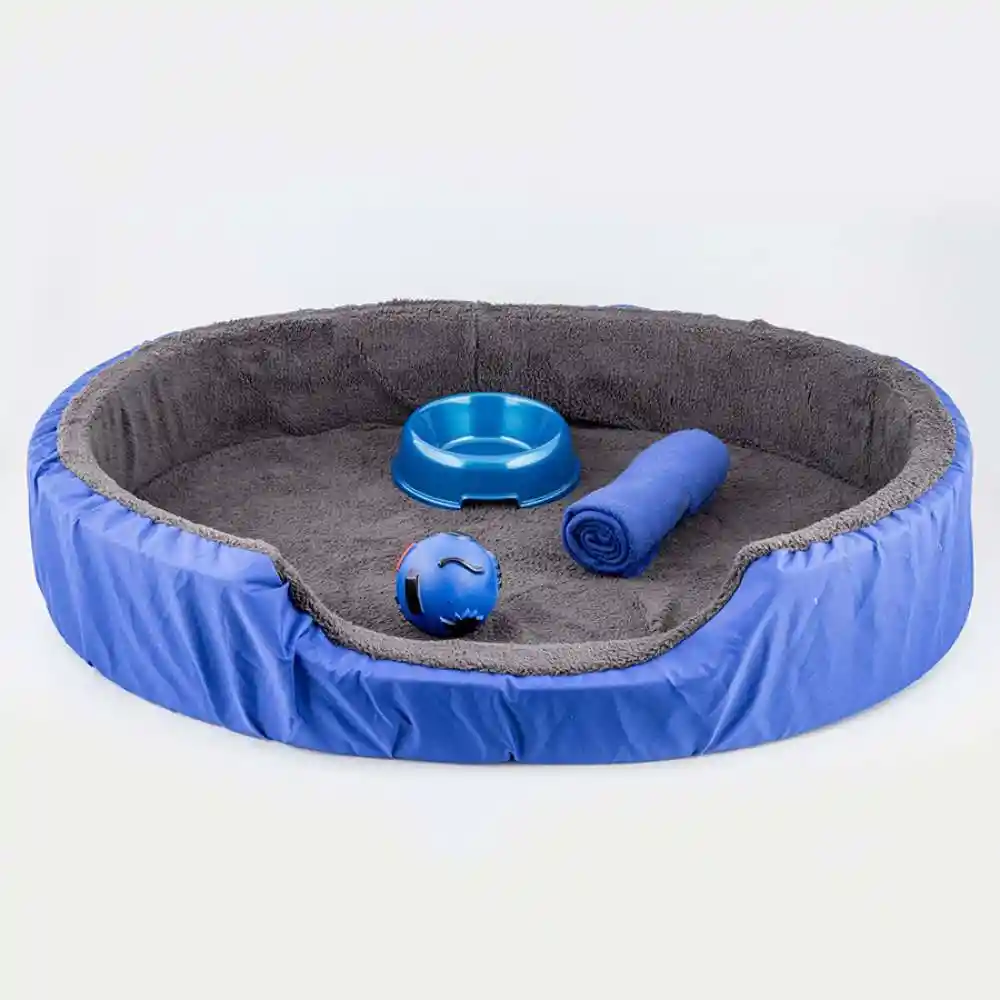 Cama Perro Clark 68x19x90 Cm Azul Rey