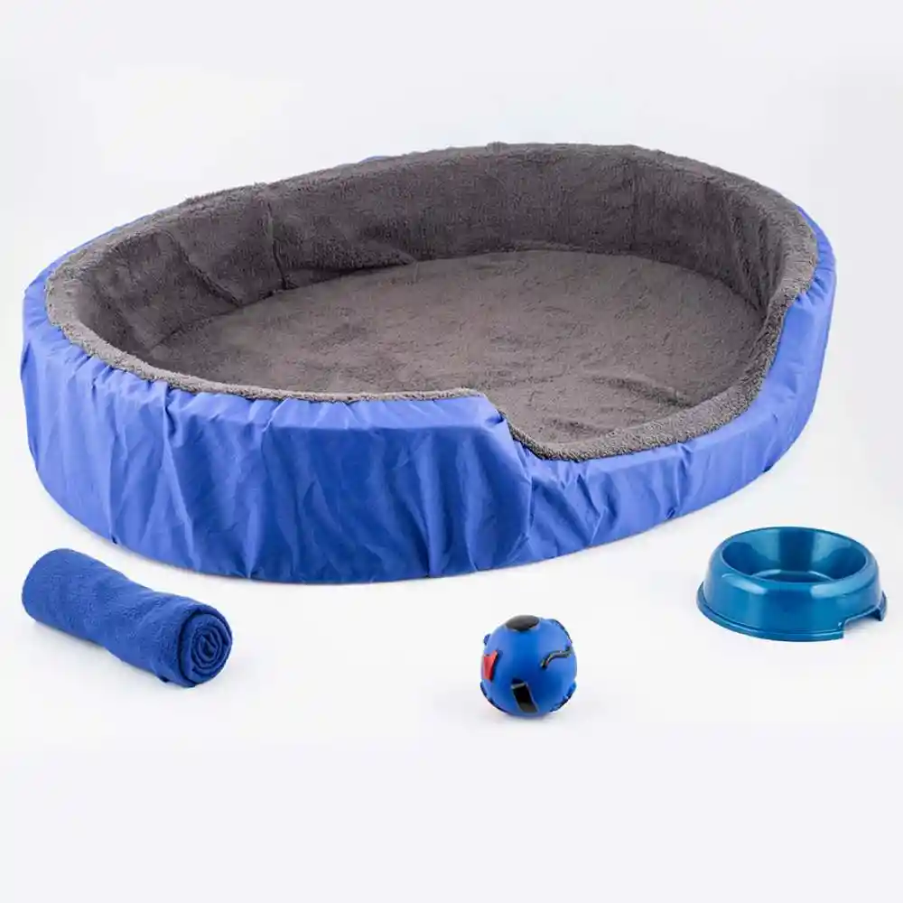 Cama Perro Clark 68x19x90 Cm Azul Rey