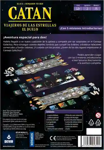 Juego De Mesa Catan Viajeros De Las Estrellas El Duelo
