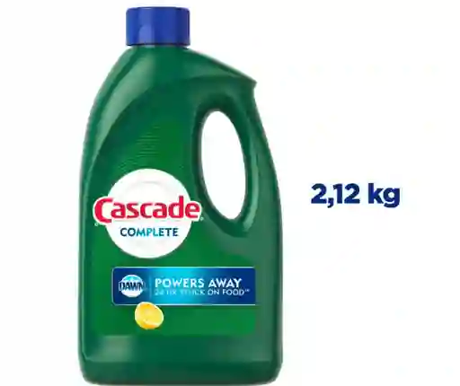 Detergente En Gel Para Lavavajillas Cascade Complete Aroma Cítrico 2.12kg