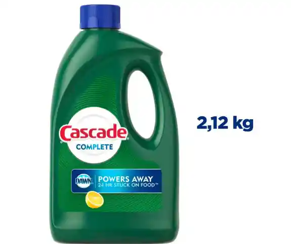 Detergente En Gel Para Lavavajillas Cascade Complete Aroma Cítrico 2.12kg